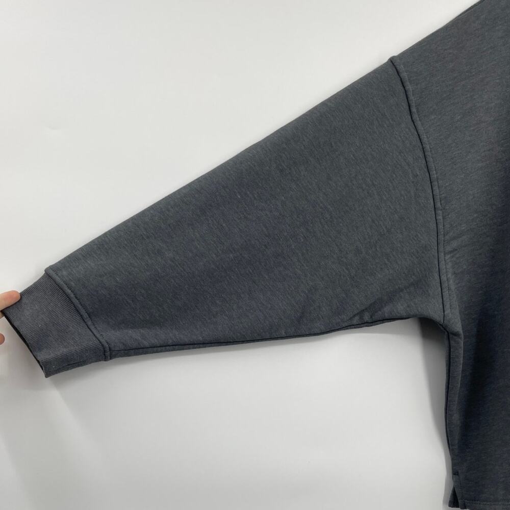 Old Navy Womens Long Sleeve Gray Relaxed Fit Sweatshirt Sweater Pocket XL NEW - Picture 4 of 10